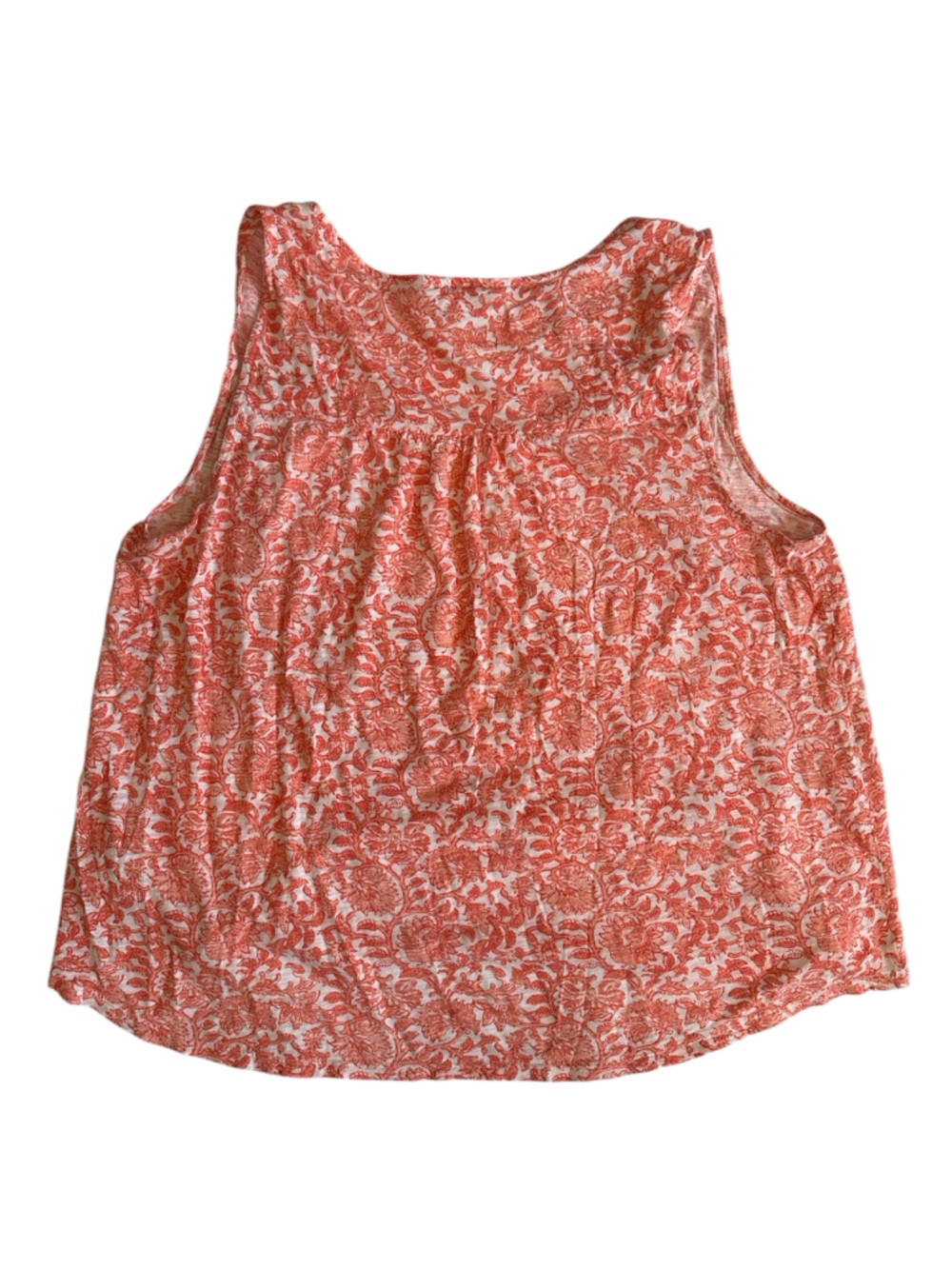 Lucky Brabd Women's Coral Floral Print Tank Top size L - Picture 2 of 5